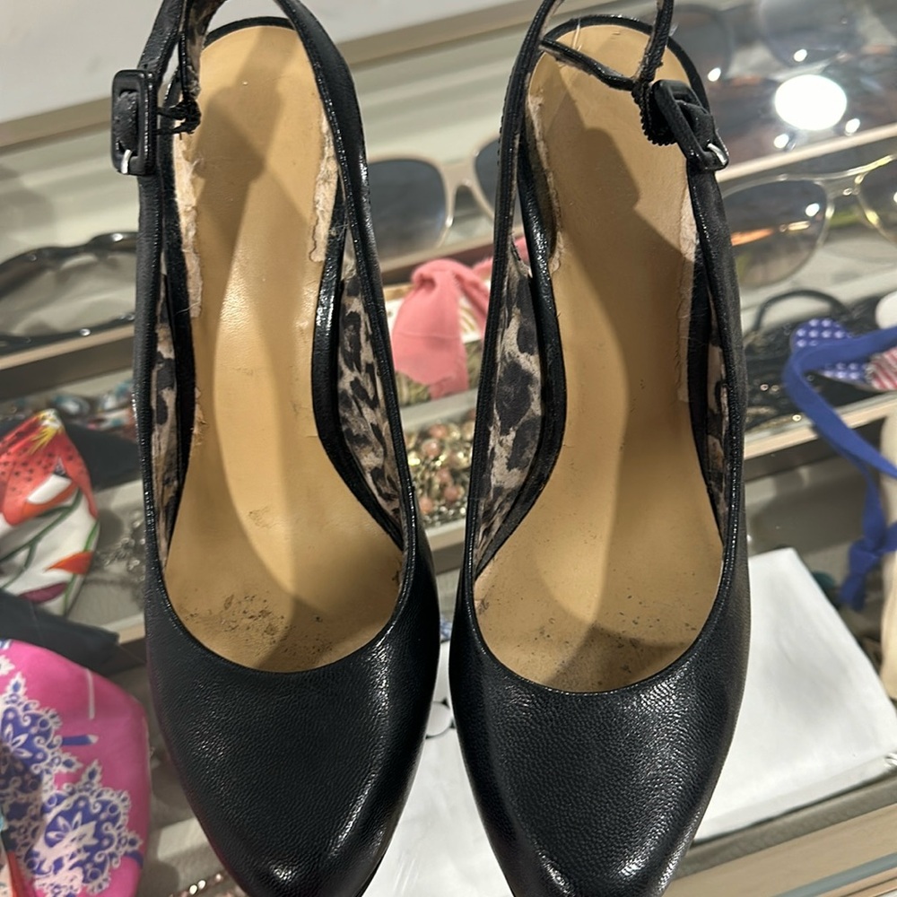 Nine West sling back heels